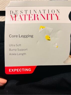 Destination Maternity Black Core Maternity Legging